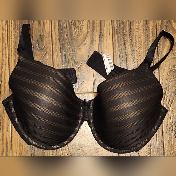 Maidenform Underwire Full Coverage Bra Black Tan 40DD - Picture 1 of 12